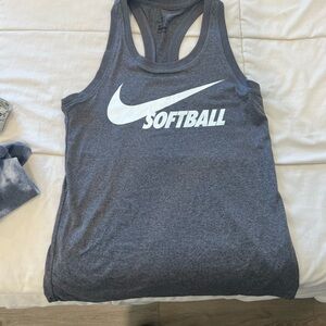 Nike Heather Gray Dri-FIT Tank